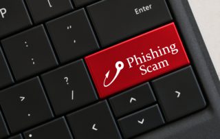 beware of phishing scam emails concept